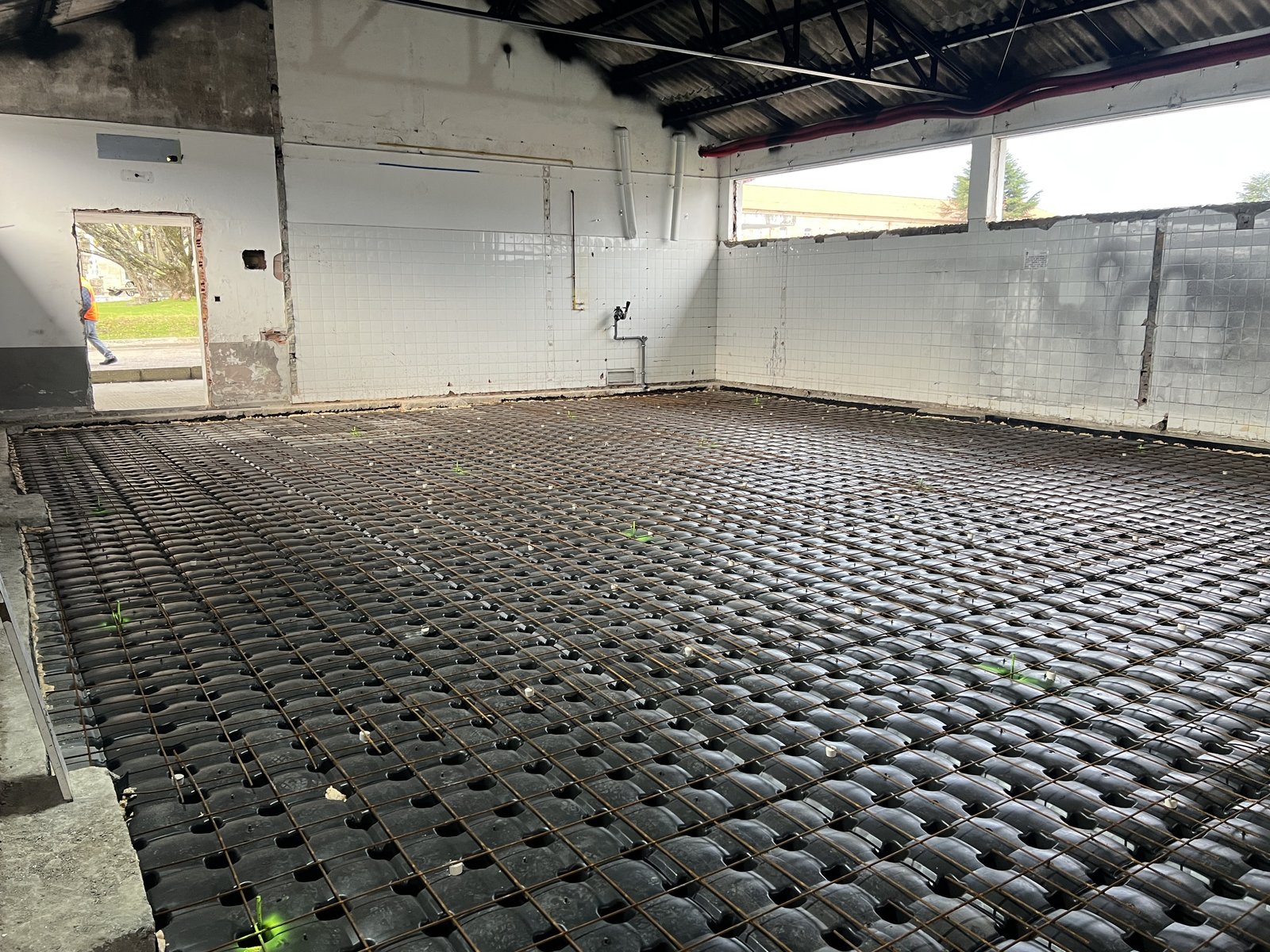 Montaje del sistema de encofrado perdido de solera ventilada Cáviti