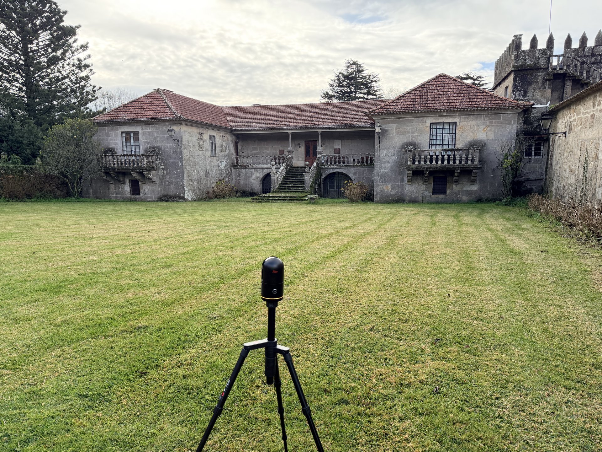 Levantamiento 3D Scan-to-BIM Pazo de Urzaiz en Nigrán