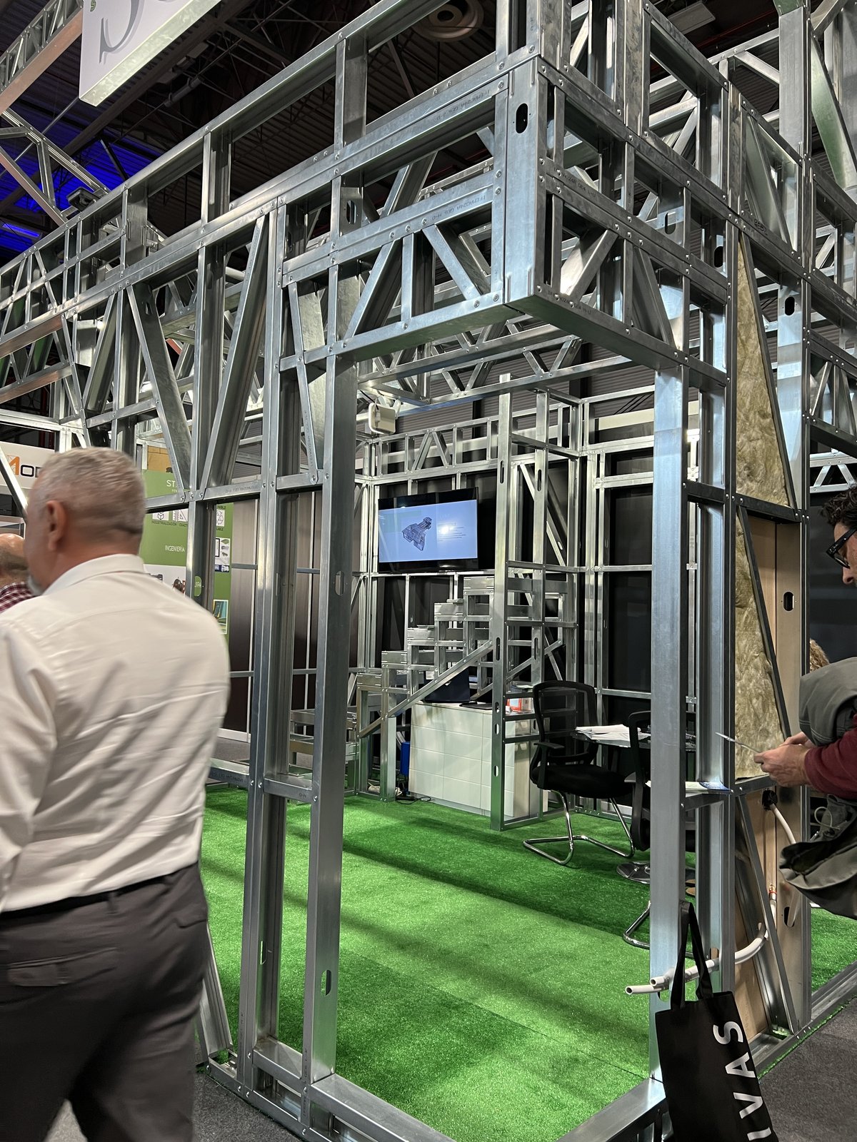 Estructura industrializada de Steel Framing en REBUILD 2024